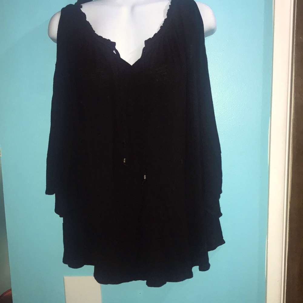 Black long sleeve top